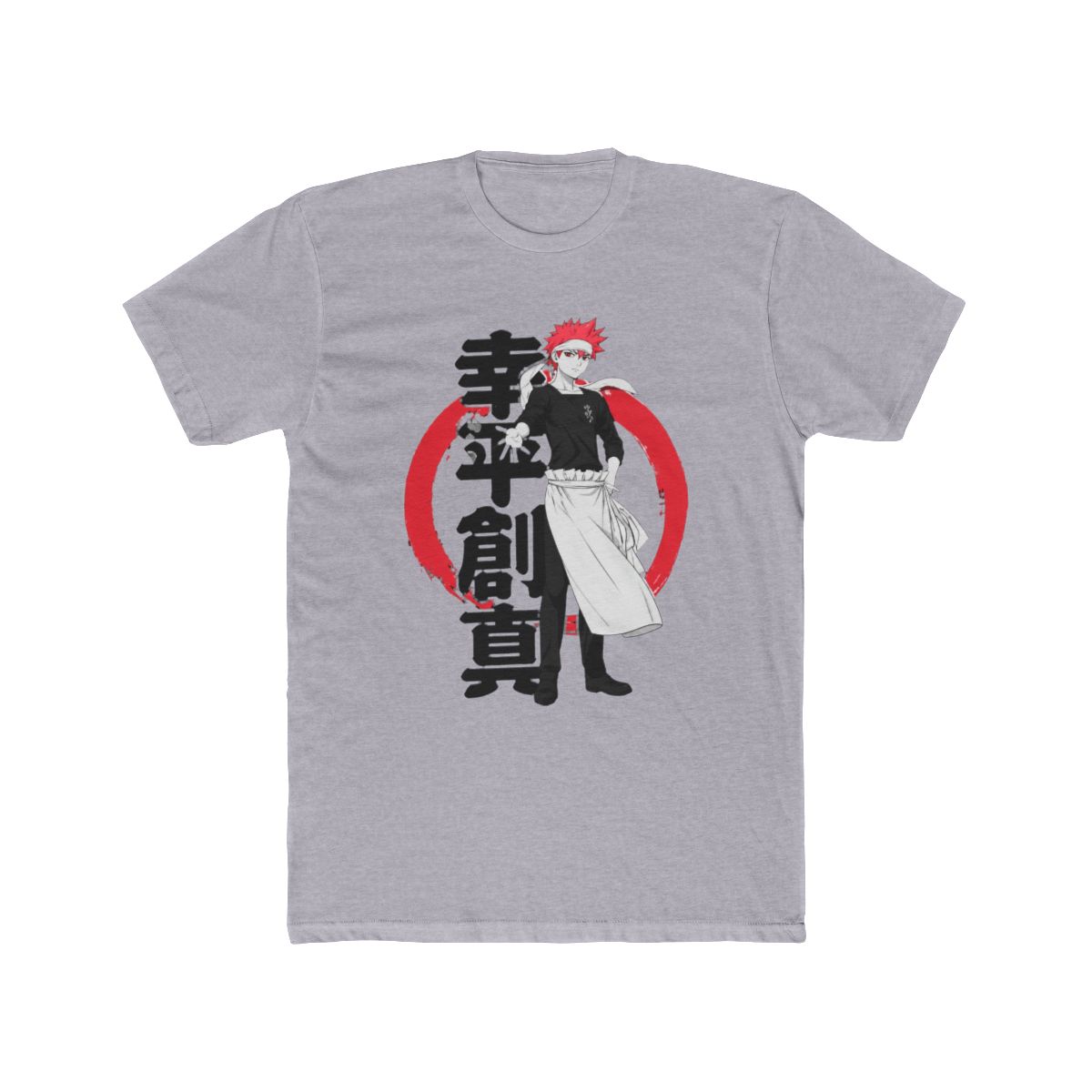 Food Wars Food Warrior Black T Shirt | Food Wars! - alternate angle 4, merchandise